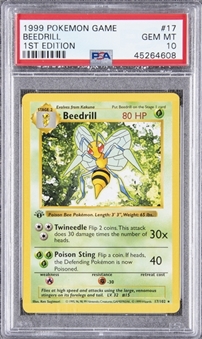 1999 Pokemon Game 1st Edition #17 Beedrill - PSA GEM MT 10